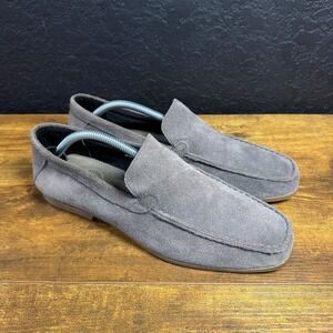 Robert Wayne MIG Grey Suede Slip On Loafers‎ Mens Size 9